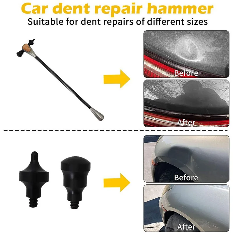 

Y50A-Молоток для ремонта вмятин автомобиля, инструмент для ремонта вмятин, кузов автомобиля, молоток для выравнивания листового металла, для без покраски, ремонт вмятин, замена