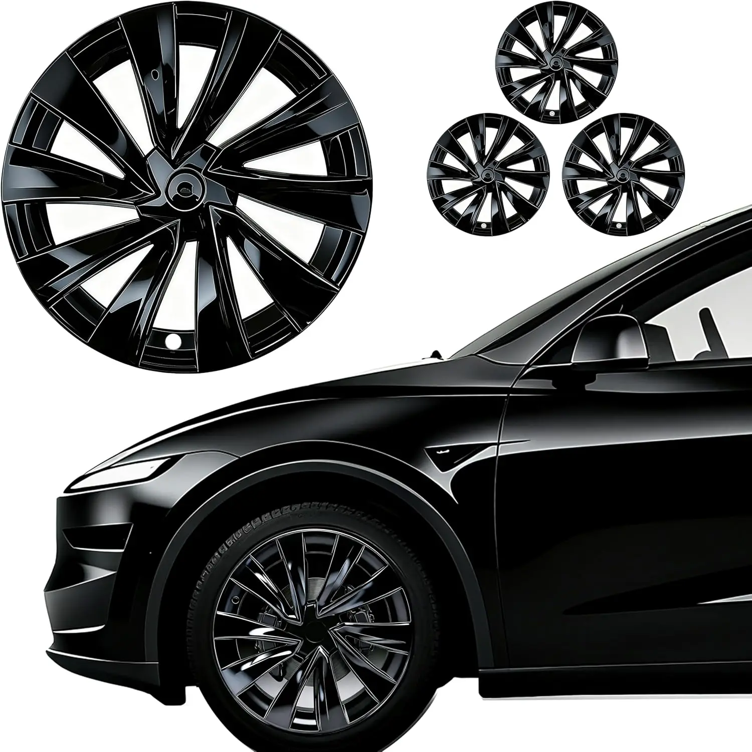 

Комплект из 4 защитных чехлов для колес 20 дюймов для Tesla Juniper Model Y 2025-2026 годов