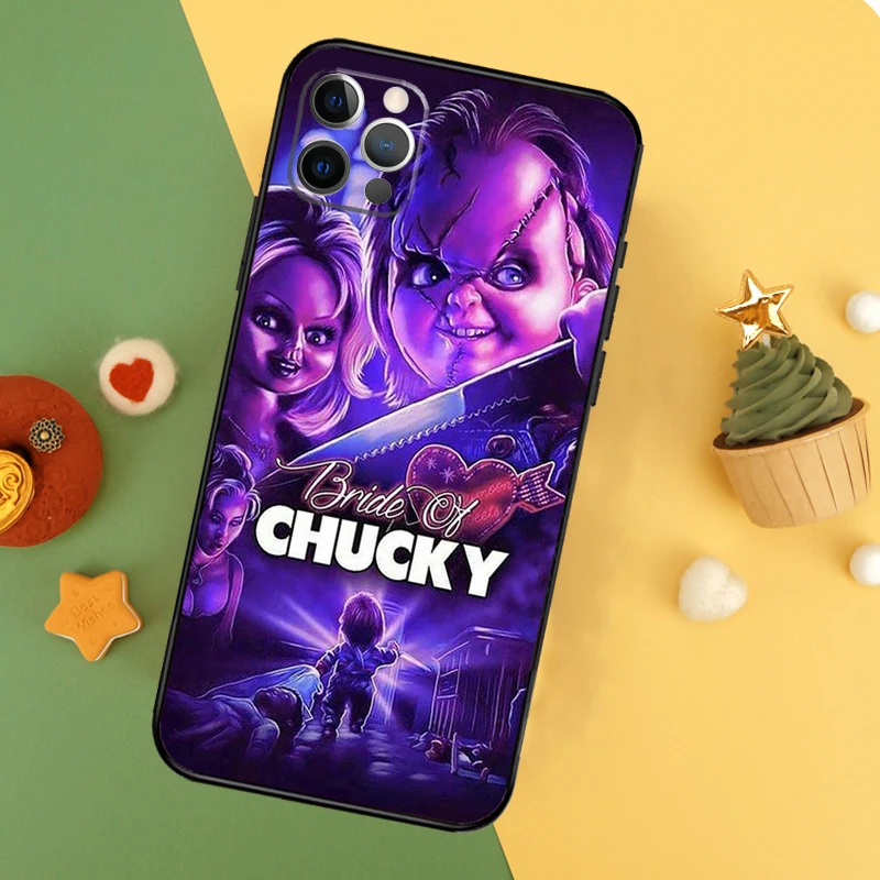 Chucky Doll-funda de teléfono de película de terror para iPhone 17 Pro Max 17Air 16E 15 14 13 12 11 16 Pro Max Mini, funda a prueba de golpes