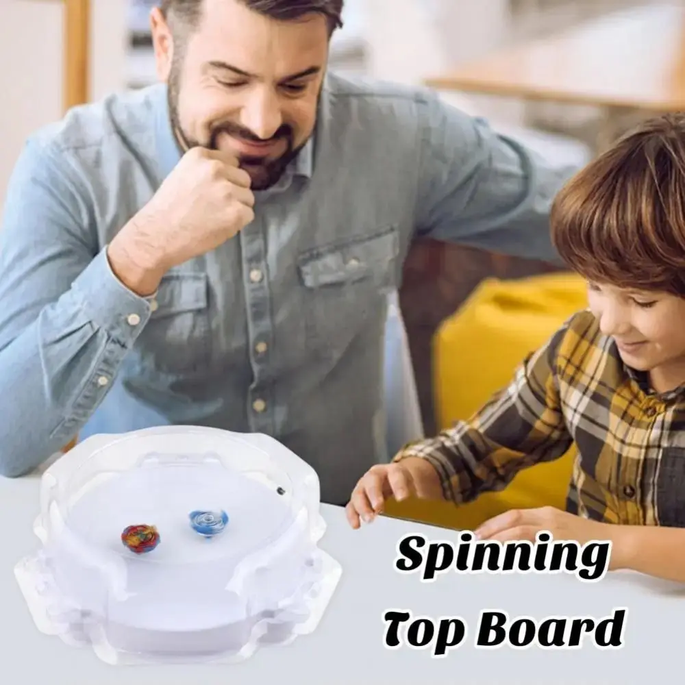 Portable Large Spinning Top Board Spinning Top White Stadium Durable Battle Arena Kid Gift view 3