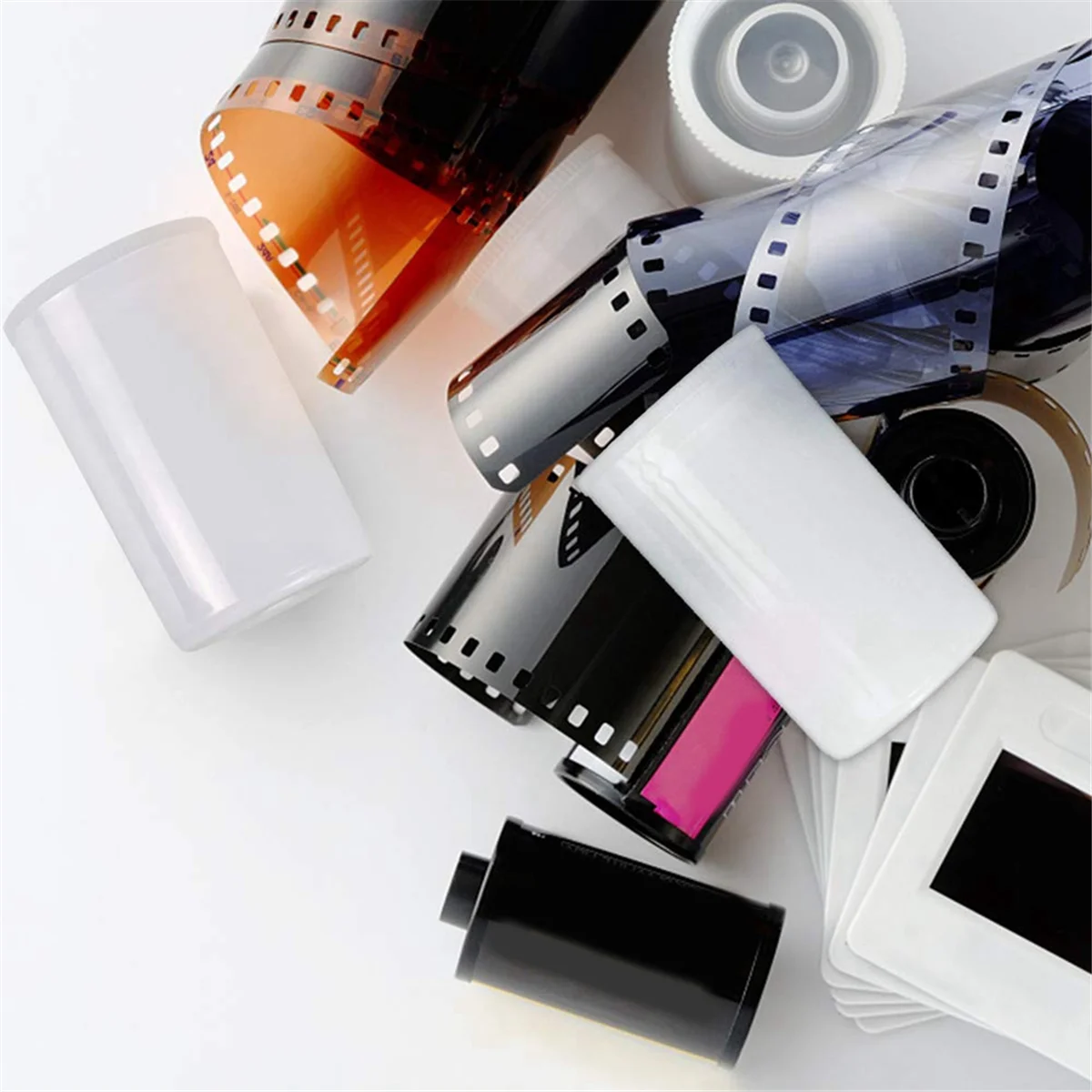 

X11AA 100 шт., пластиковая пустая пленка, катушка для камеры, контейнер для хранения, чехол для хранения аксессуаров, художественная бусина, таблетки для монет, черный