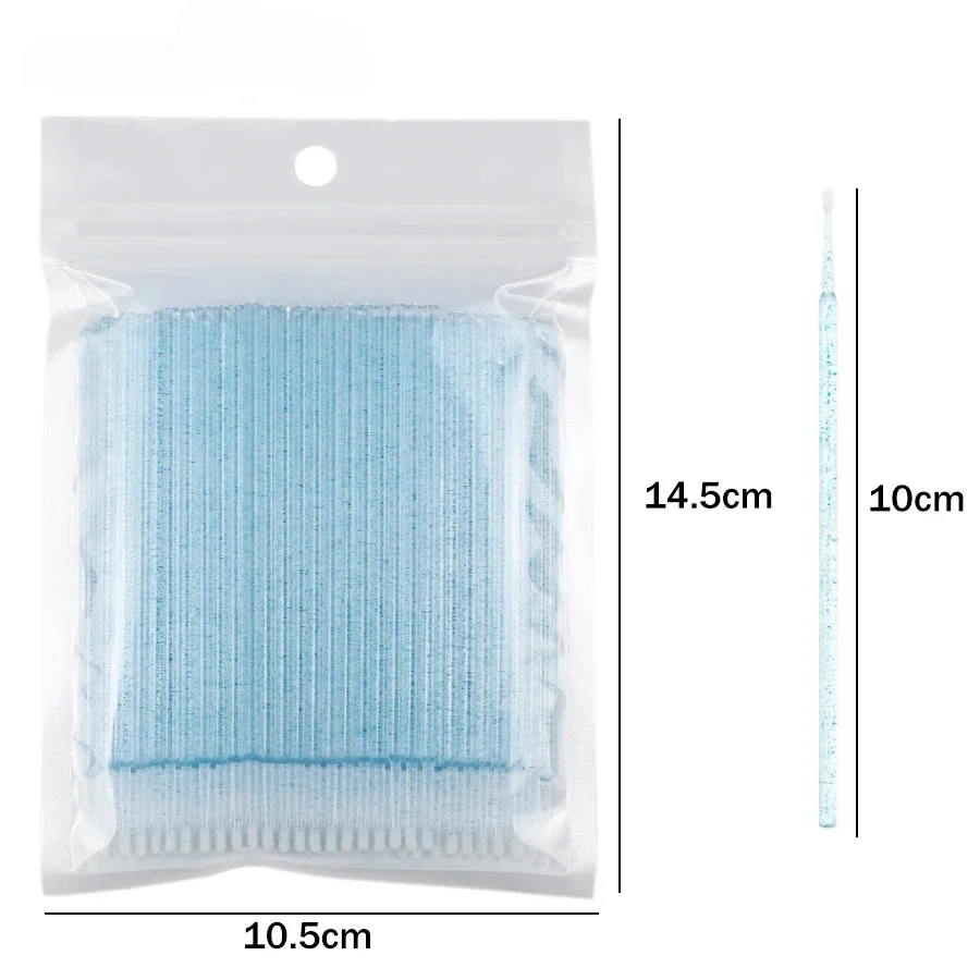 Micro bâtons d'extension d'outils de maquillage, 500 pièces/lot, brosses applicatrices de cils jetables pour brosse de nettoyage de cils, vente en gros