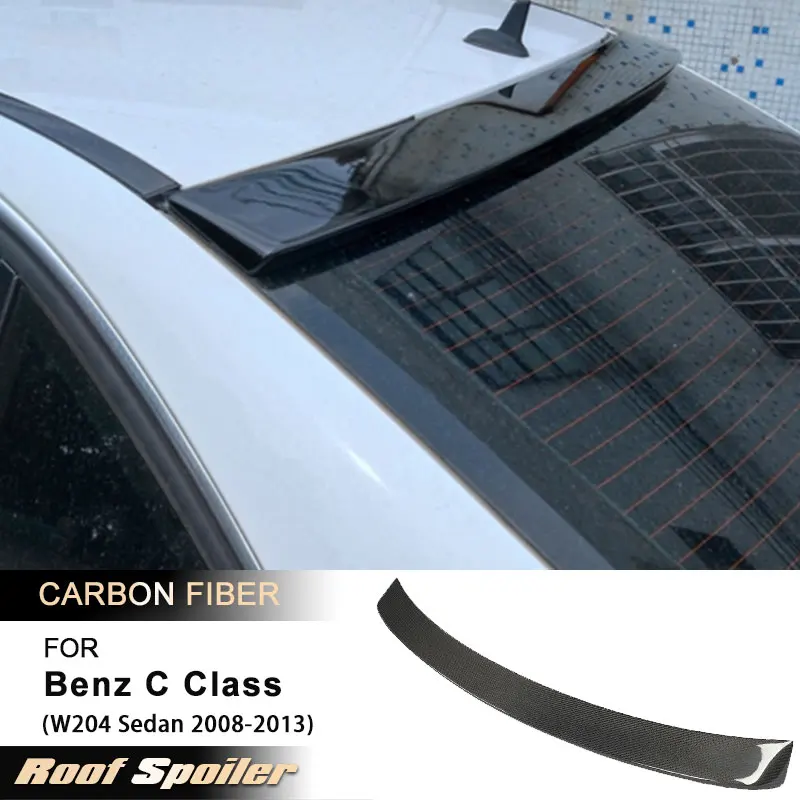 

Car Rear Roof Spoiler Wings for Mercedes Benz C Class W204 Sedan 2008-2013 Car Rear Spoiler Window Trim Wing Lip Carbon Fiber