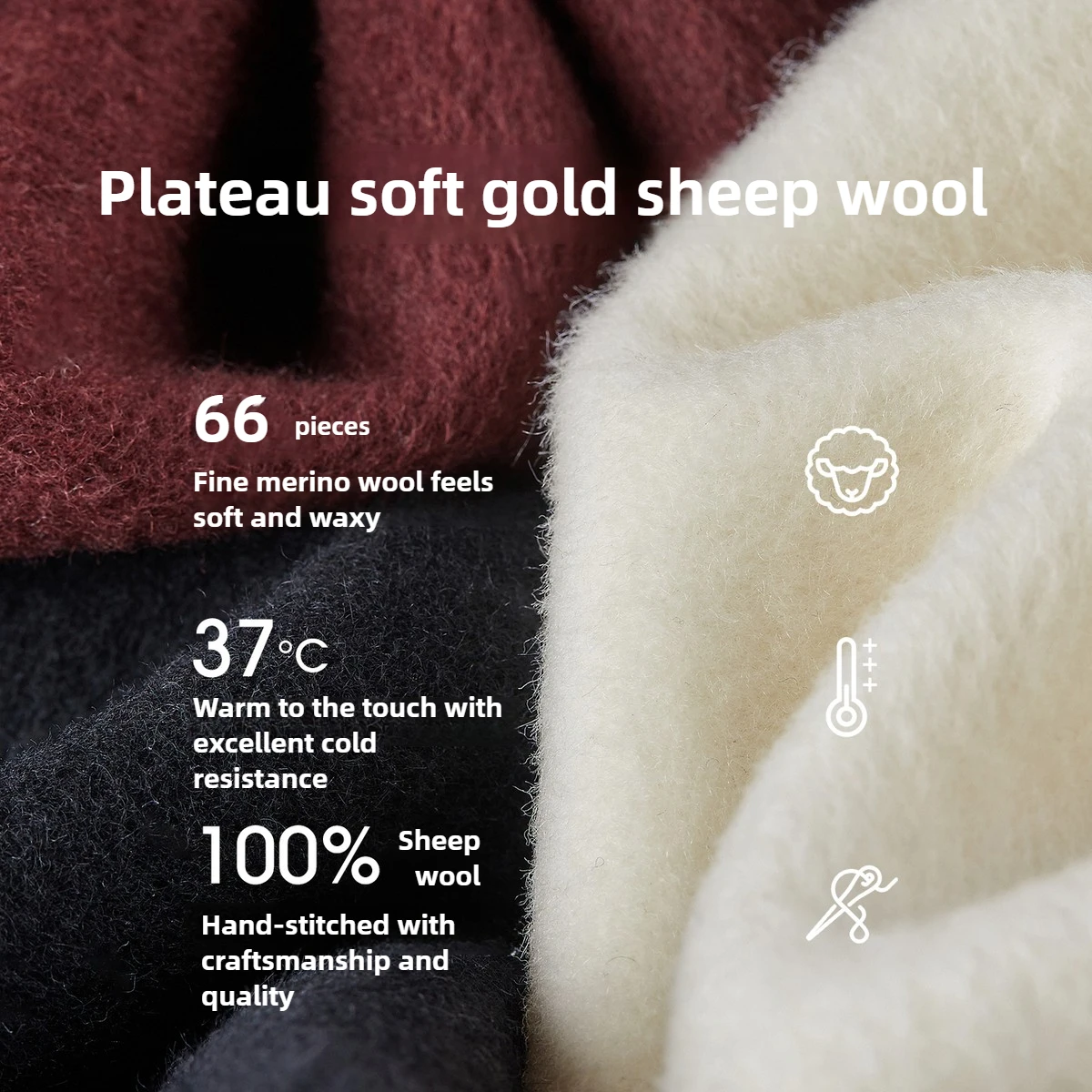 SENTUBILA Women's 100% Wool Coat Ladies Double Faced Belted Overcoat 2025 Winter Stand Collar Warm Outerwear Woman W54OG8765