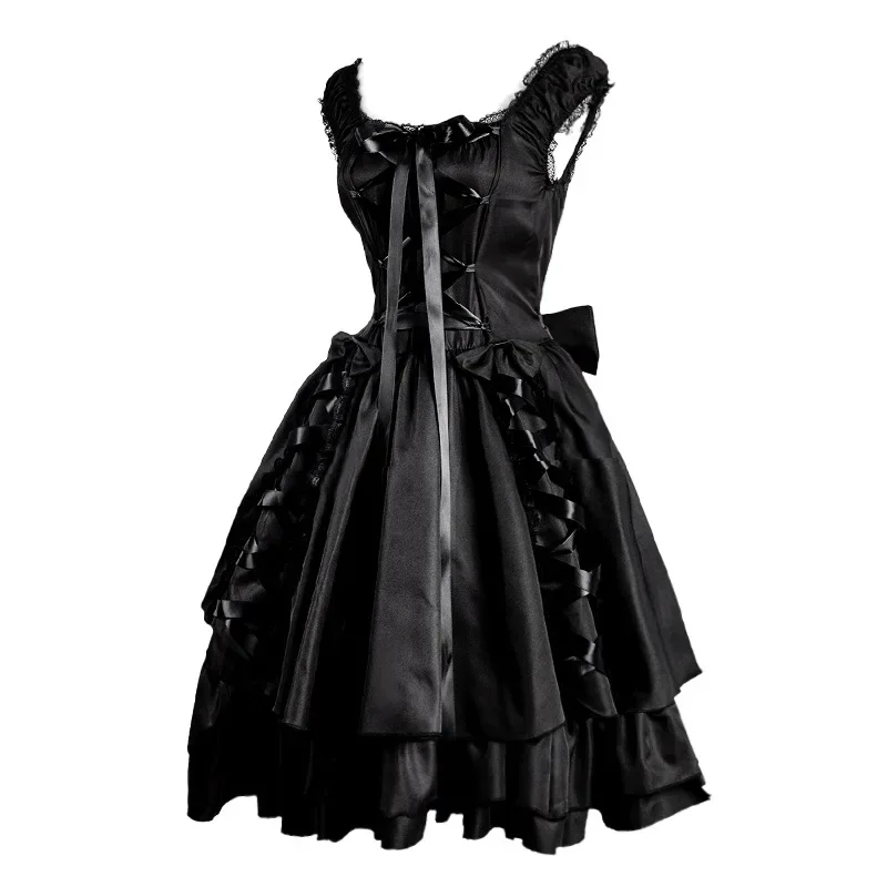 Halloween Vrouwen Victoriaanse Gothic Jurk Vestidos Retro Lolita Paleis Hof Prinses Punk Carnaval Verkleedpartij Cosplay Kostuums