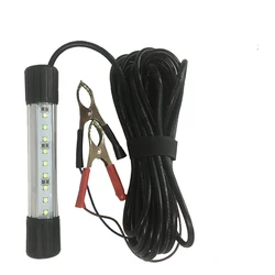 Pinboer Underwater Fishing Light 25W DC12V 3450LM Green White submersible High Power LED Lure Bait and Finder Lamp Attractant