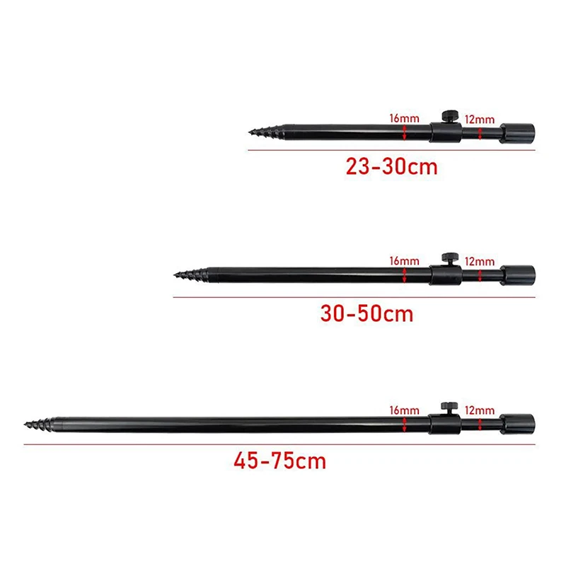 Extending Aluminum Alloy Fishing Bankstick Adjustable Telescopic Carp Fishing Bank Stick Fishing Rod Pod Rest For Bite Alarm view 6