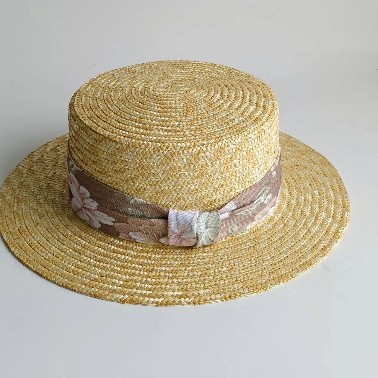 Summer Flat Top Straw Hat Little Bee Accessories Outdoor 