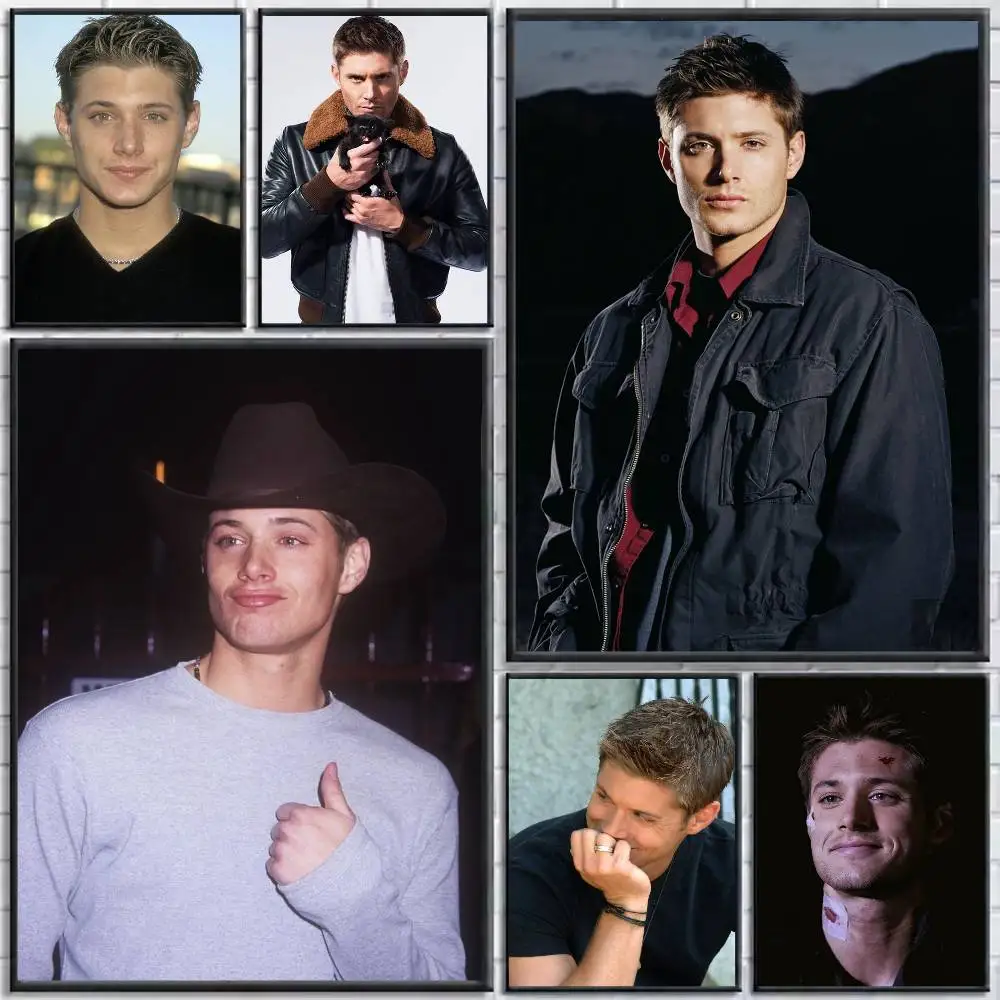 Jensen Ackles D-Dean W-Winchester  Poster Waterproof Wall Art Sticker For Bar Living Room Vintage Decor High Quality Print Gift