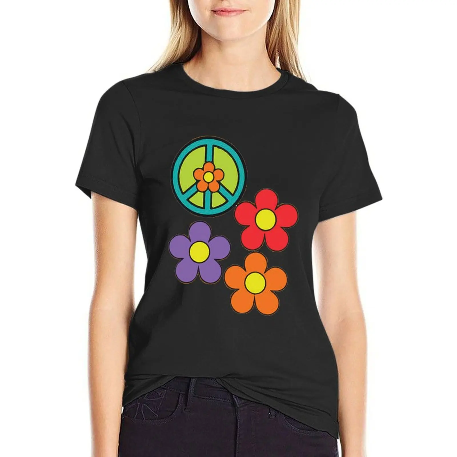 

Flower Power Classic T-Shirt plain funny oversized Women clothes
