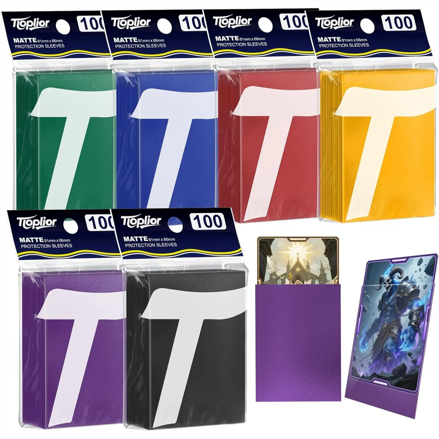 

600ct Matte Card Sleeves for Trading Cards, MTG, TCG with Smooth Shuffling and Handling