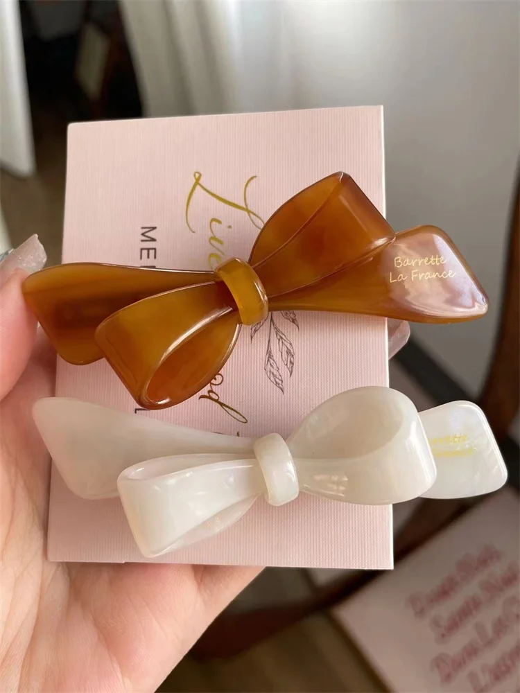 Presilha de Cabelo Fena E de Verão em Acetato com Laço Borboleta, Acório de Moda, ampo Bico de Pato, Ornament...