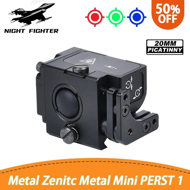 

Wadsn Metal Zenitc Metal Mini PERST 1 Green Dot Sight Laser Pointer Sight Airsoft Hunting Weapon light Glock Pistol 17 PEQ 15