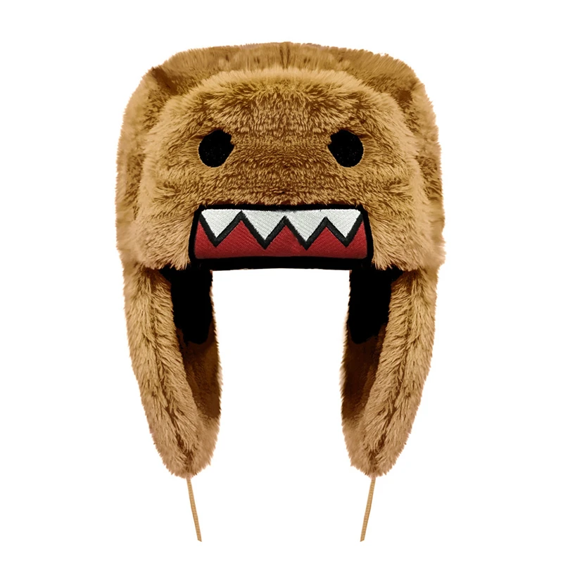 Anime Domo Kun Hat Ushanka Cute Fashion Winter Hats for Women Men Cartoon Warm Hat Gorras Cap