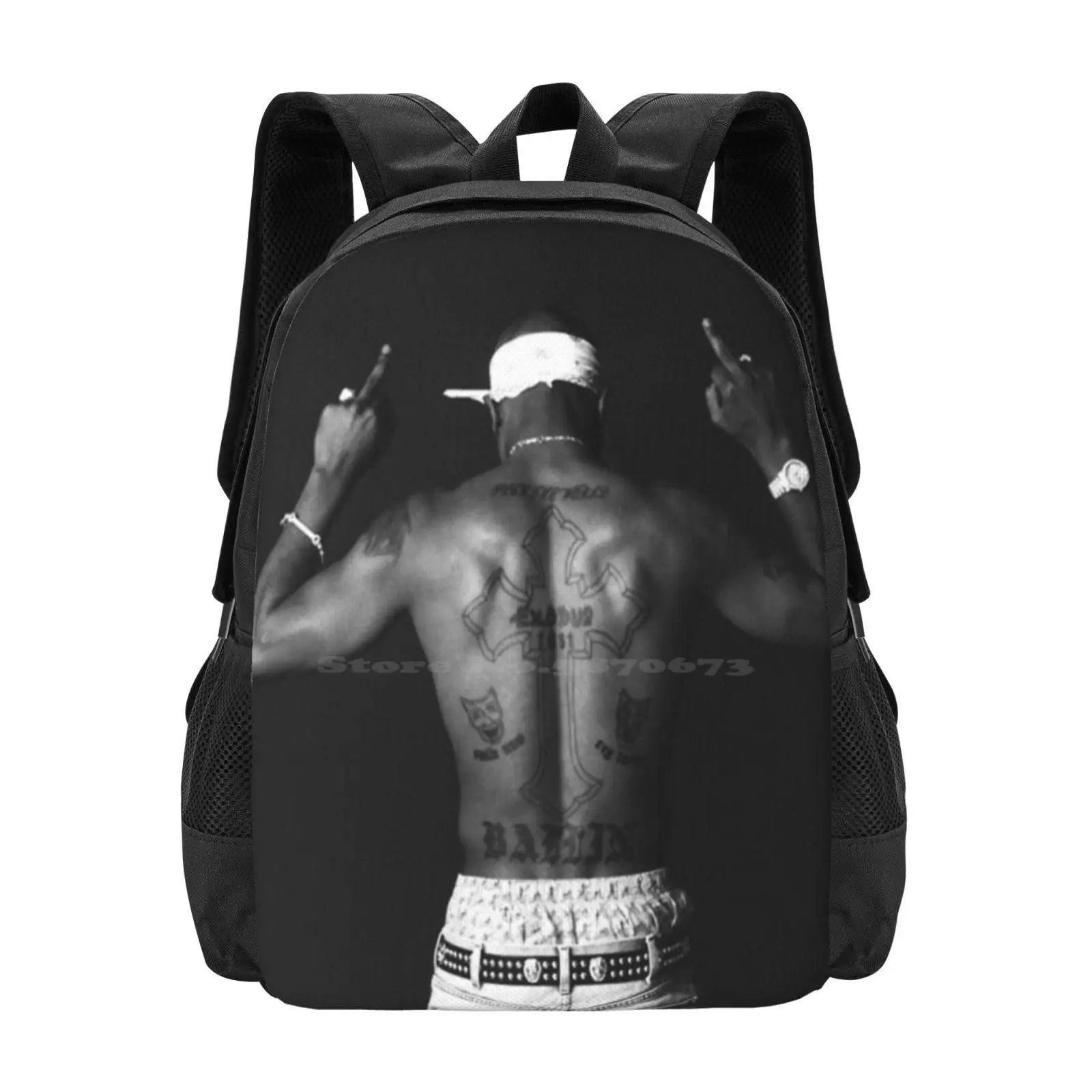 2pac Pattern Design Bagpack School Bags Shakur 2 Pac 2pac Lyrics Songs Death Makaveli 2pac Mp3 All Eyez On Me Quotes 2pac Songs