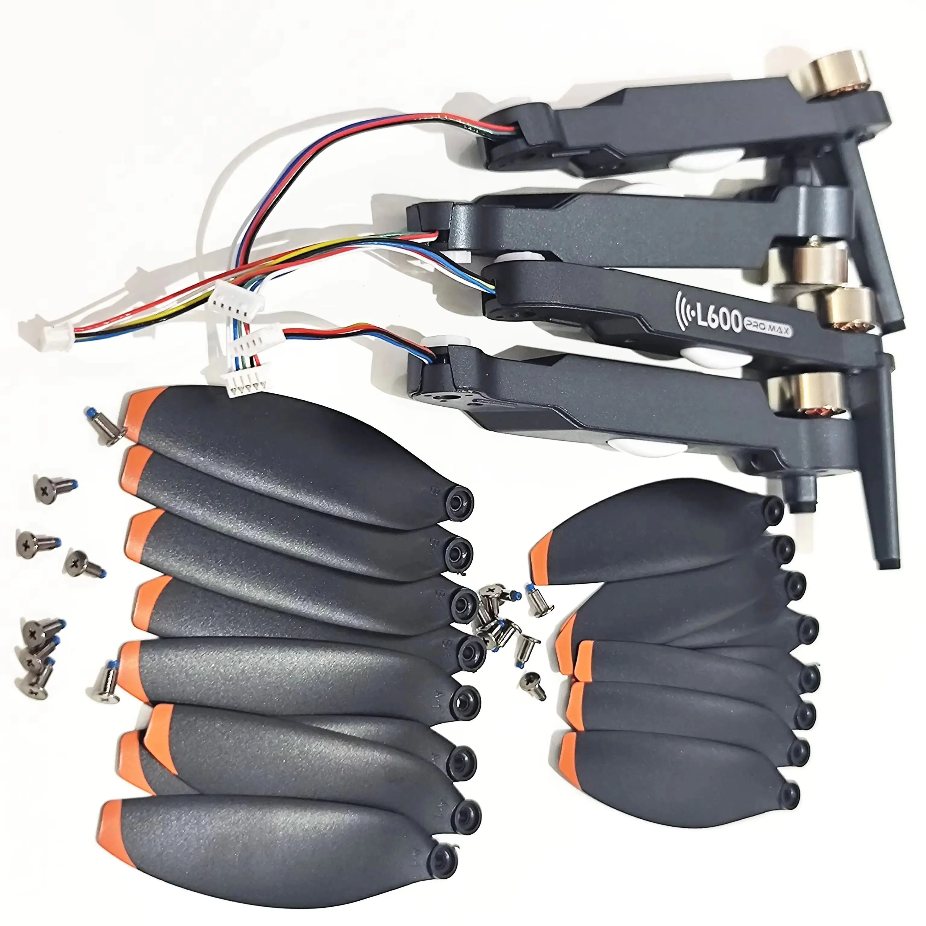Original LYZRC L600 PRO MAX Fldable Drone L600ProMax GPS RC Quacopter Spare Part Brushless Motor Arm Set + Blade Propeller 16PCS
