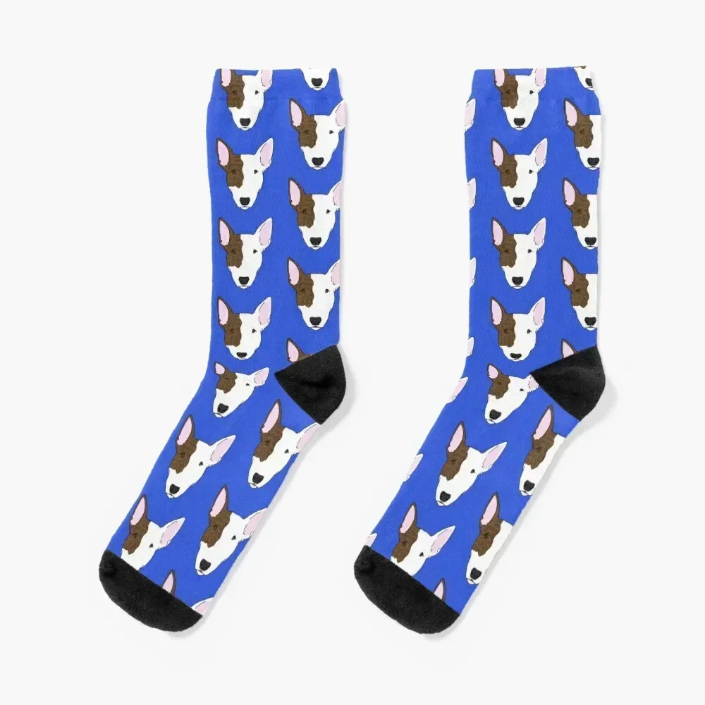 

Bull Terrier Socks custom sports retro winter japanese fashion Ladies Socks Men's