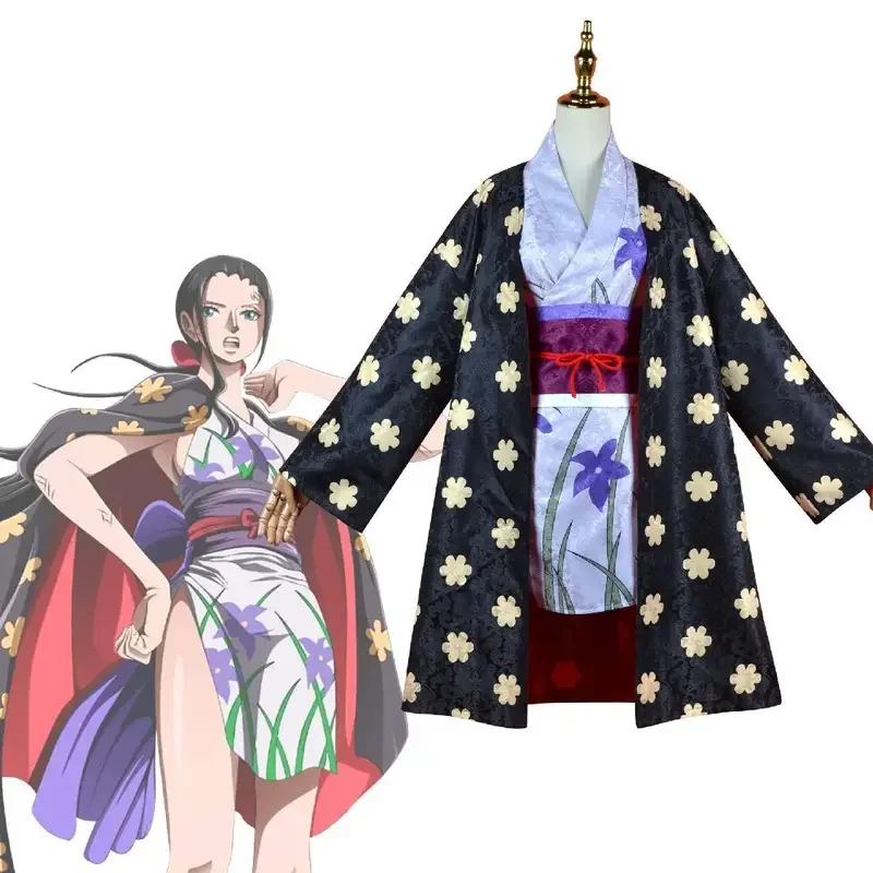 

Anime One Piece Miss Allsunday Nico Robin Cosplay Costume Women Kimono Outfits Halloween Carnival Suit