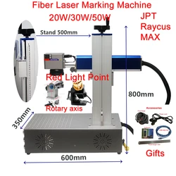 50W JPT macchina per marcatura Laser a fibra 30W MAX incisione su metallo 20W Raycus Jewerly Engraver Card macchina da taglio in acciaio oro argento