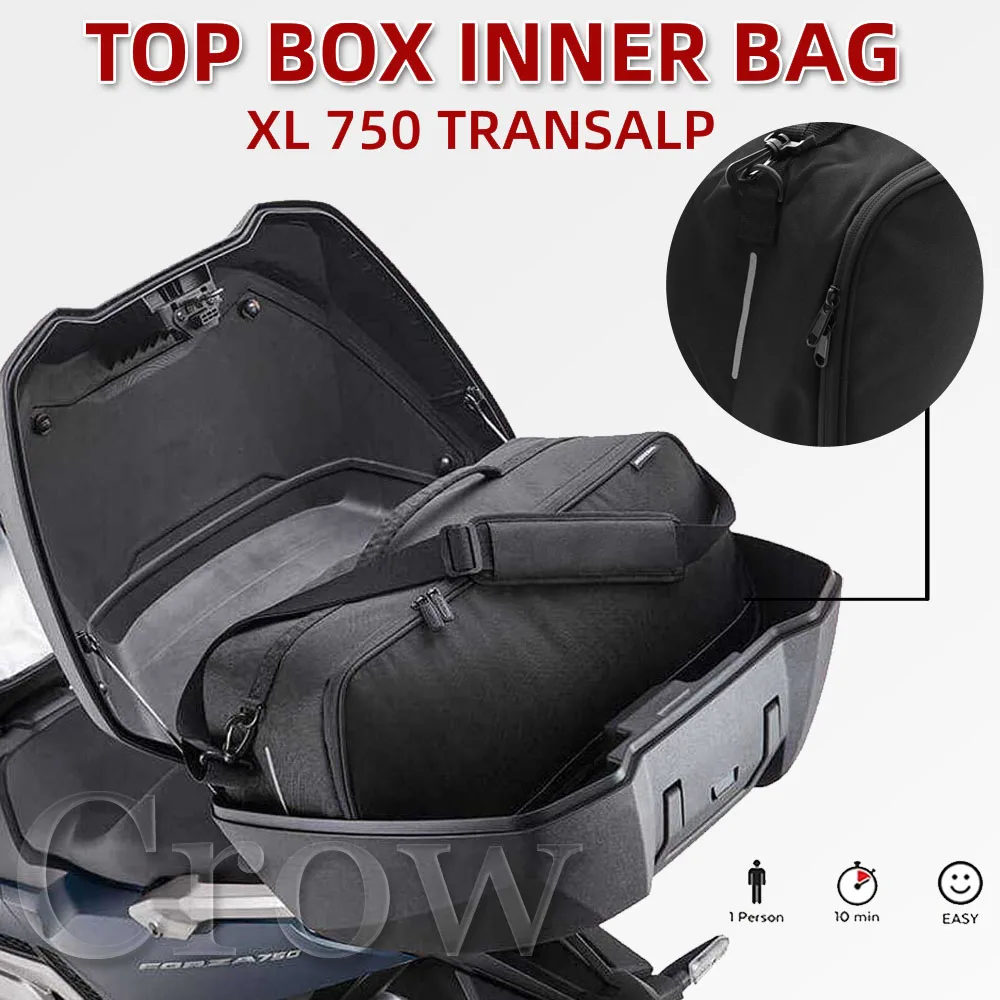 XL750 Transalp 2023 2024 Motorcycle Accessories Top Box Top Case Inner Storage Bag For Honda FORZA750 NC750X NT1100