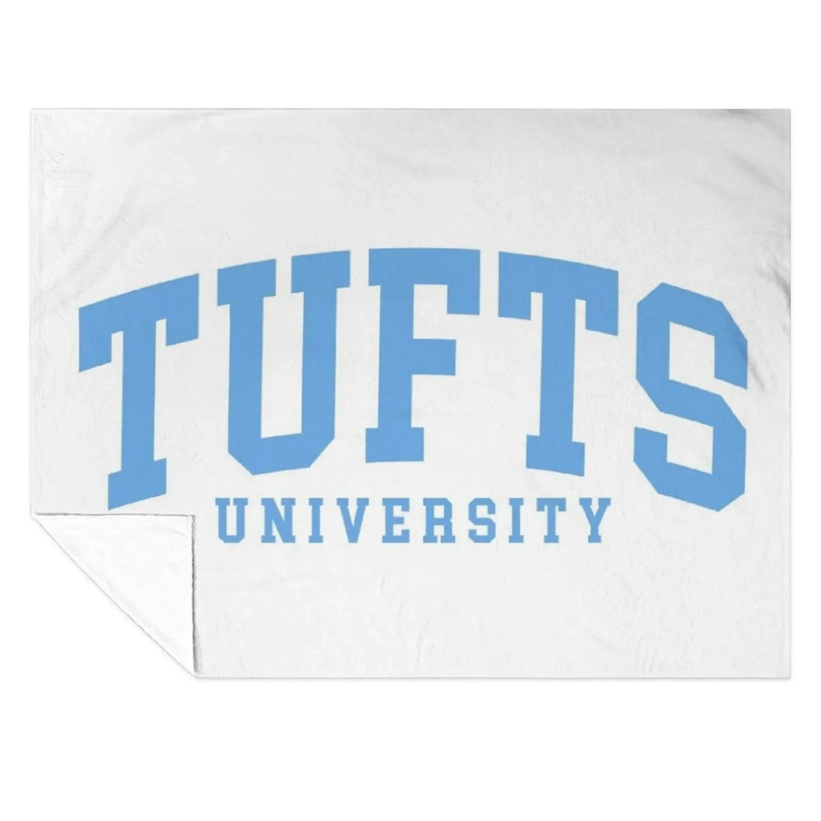 

tufts - college font curved Throw Blanket Decorative Beds manga Baby Beach Blankets