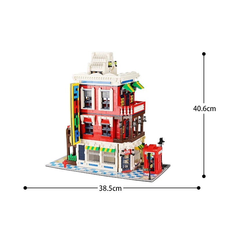 Bloques de construcción para niños, juguete de ladrillos para armar tienda de esquina, serie MOC City Street View, ideal para regalo de Navidad, código 6311