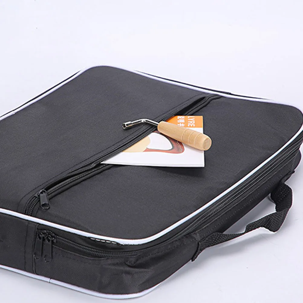 

Padded Polyester Lyre Bag Lightweight Foldable Handheld Carrying Durable Thickened Lyre Storage Pouch Convenient for Outdoor