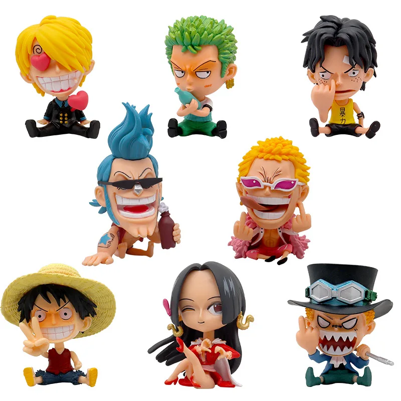 โมเดลตกแต่ง PVC อนิเมะวันพีซ 17 แบบ โซโล่ ลูฟี่ ซันจิ เอส โรบิน นามิ ฟรังค์ วูซ็อป บรู๊ค ช็อปเปอร์ ของเล่นสะสมยอดฮิต