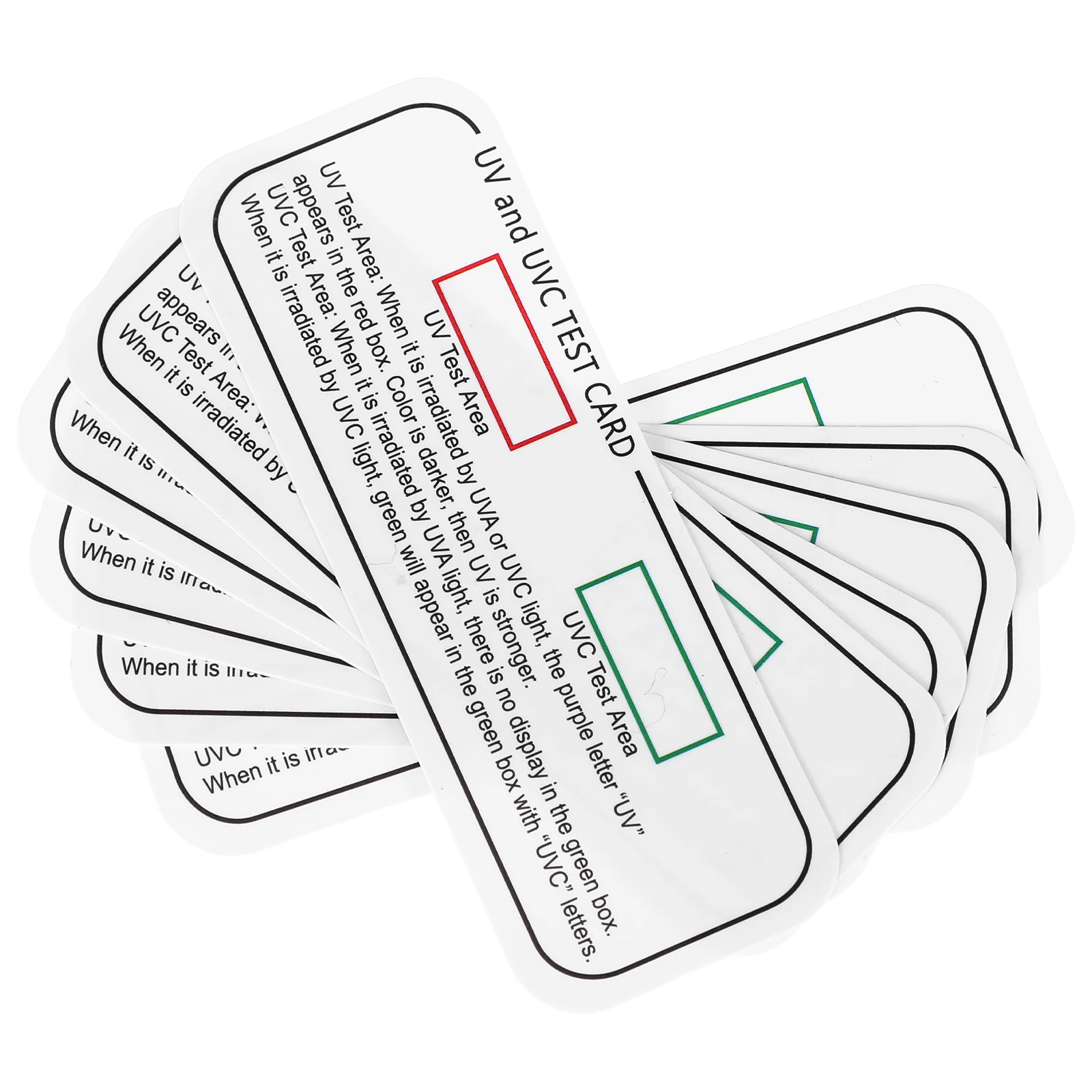 

6 Pcs Cards UV Test Light Meters Accessories Papers for Accessory Sticker Testing