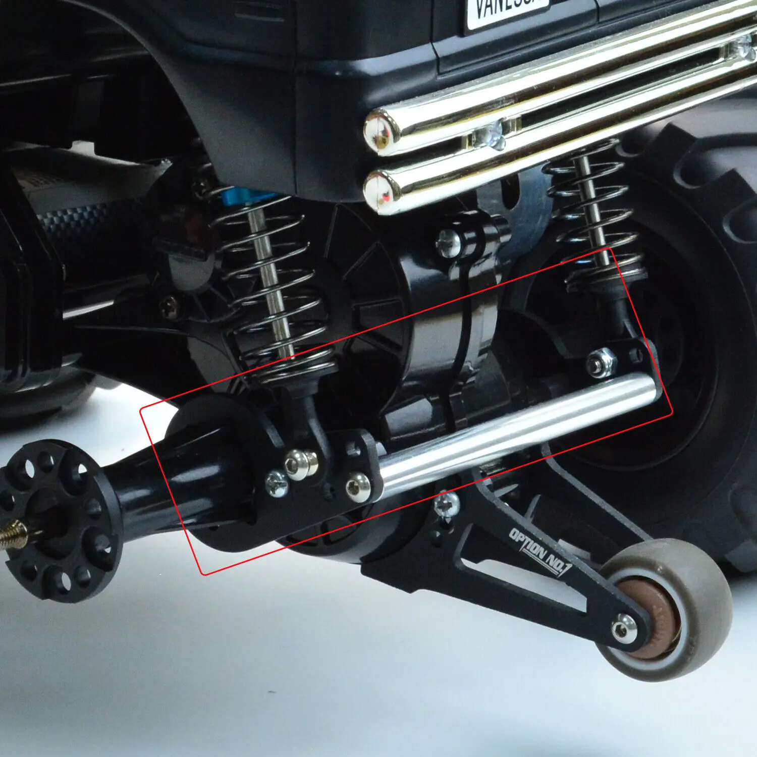 Aluminum Shock Damper Mount For Tamiya CW-01 Chassis Lunch Box Upgrades