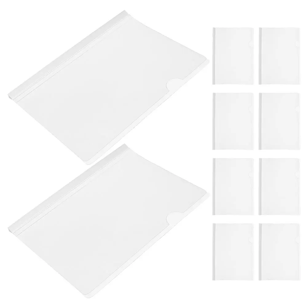 10 szt. Segregatorów do raportów, przezroczyste segregatory na dokumenty B5, plastikowe klipsy do segregacji o dużej pojemności, artykuły papiernicze