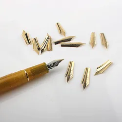 Jinhao Hero Nib 26Mm 5 Stuks Held Yong Sheng Majohn Vulpen Universele Vervangen Gebogen (Gebogen) 1.0Mm F, Ef 0.38Mmtip