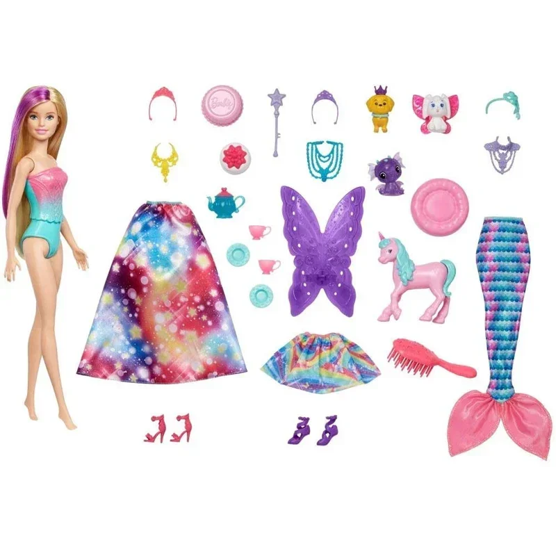 Genuine Barbie Doll Fairytale Fashion Toys for Girls Gifts Accessories Baby Toy Dolls Barbie Clothes for Doll Princess Dress