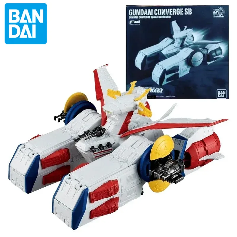 Bandai Gundam Model Kit Anime Figure Gundam Converge SB White Base Genuine Gunpla Model Anime Action Figure Toys for Children