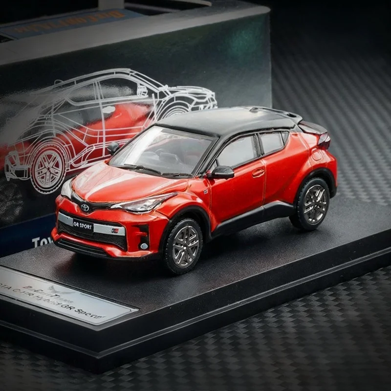 1:64 CHR C-HR SUV Legierung Automodell Druckguss Metall Fahrzeuge Automodell Hohe Simulation Sammlung Miniatur Maßstab Kinder Spielzeug Geschenk