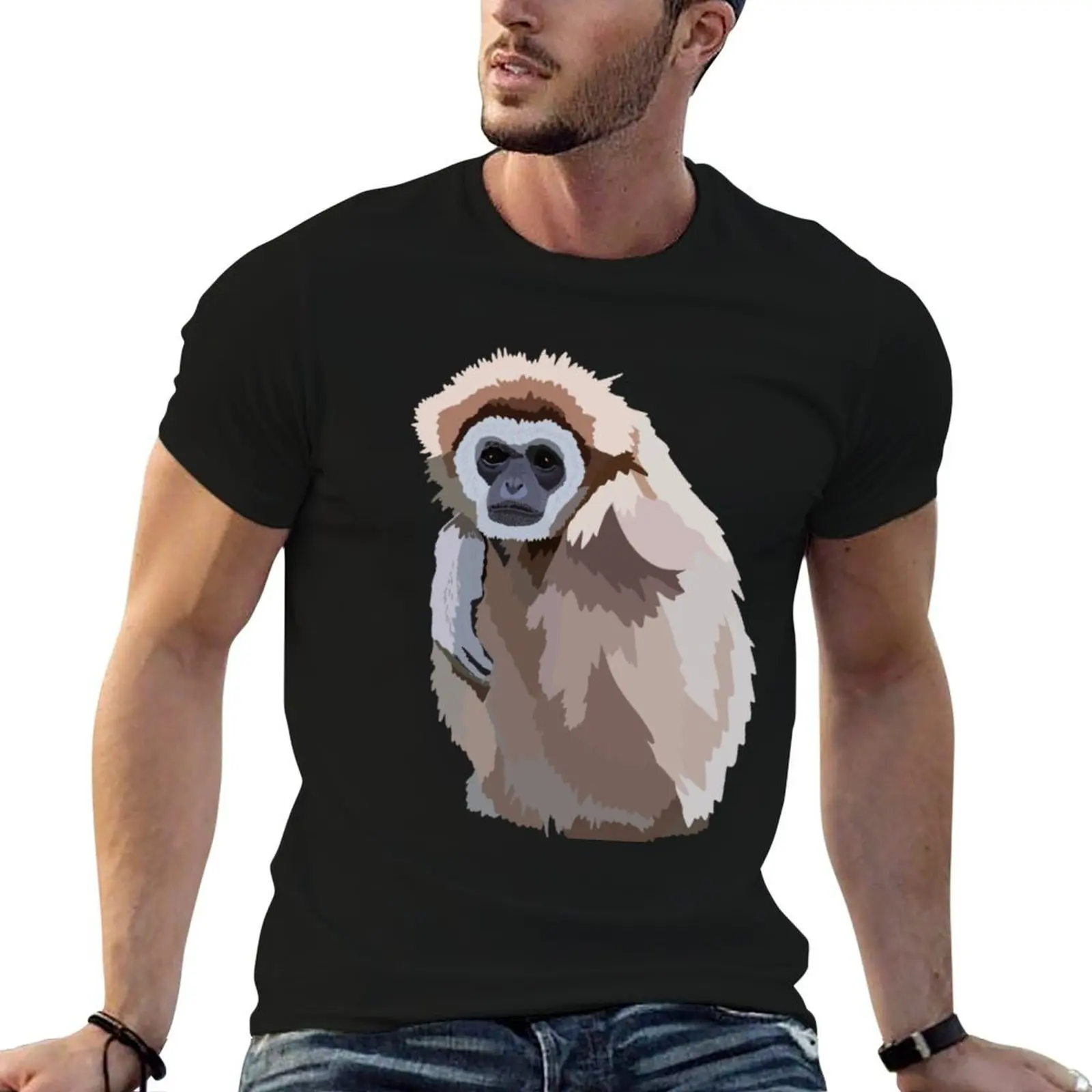 

G is for Gibbon T-Shirt t shirt man cotton black cotton t-shirt plain for man package anime tshirt T-Shirt