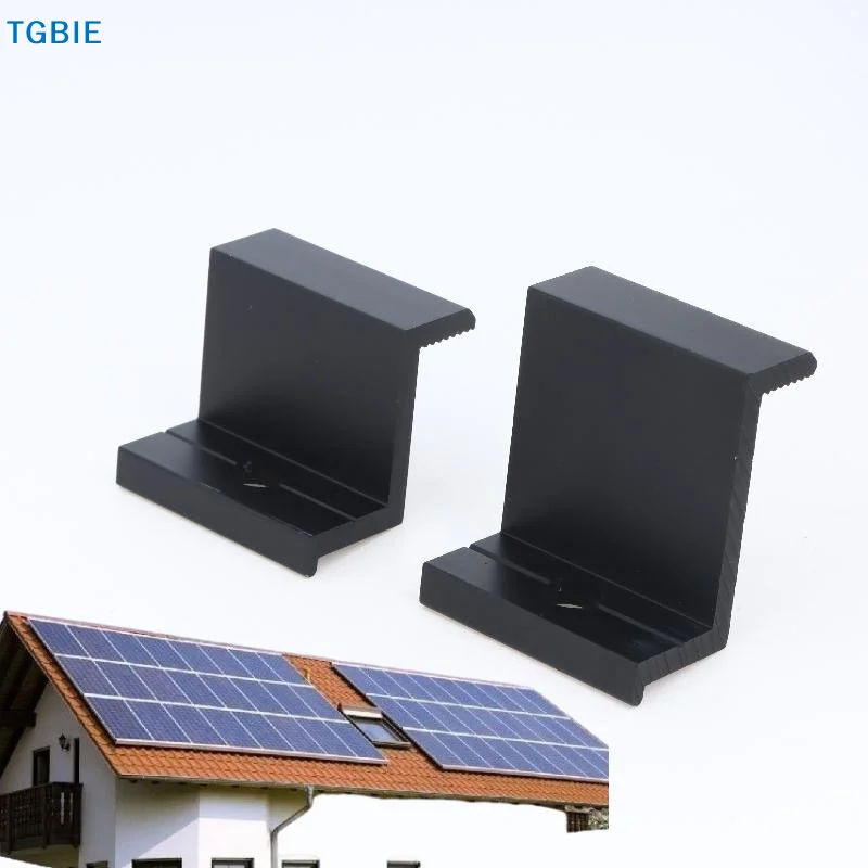 【TL】5/10Pcs 30/35/40mm Clamps Solar Photovoltaic Mounting PV End Clamps For Solar Module Solar Panel Racking Mounts Accessories