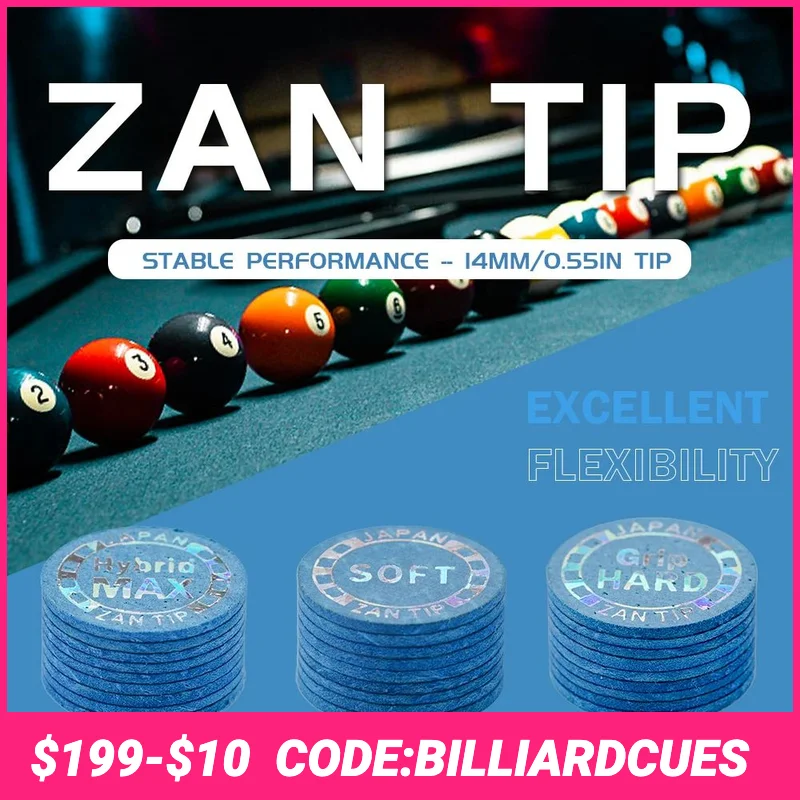 

Zan Tip Premium 14 мм наконечники для бильярдного кия, супер Zan наконечник, стандартный профессиональный бильярдный кий и бильярдный кий, наконечники, аксессуары для бильярда