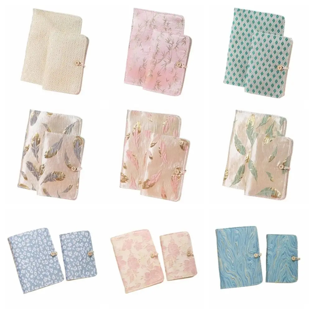 Practical A5/A6 Loose-leaf Book Cover Embroidered INS Mini Budget Binder Cover 6 Rings Creative Notebook Cover School Supplies