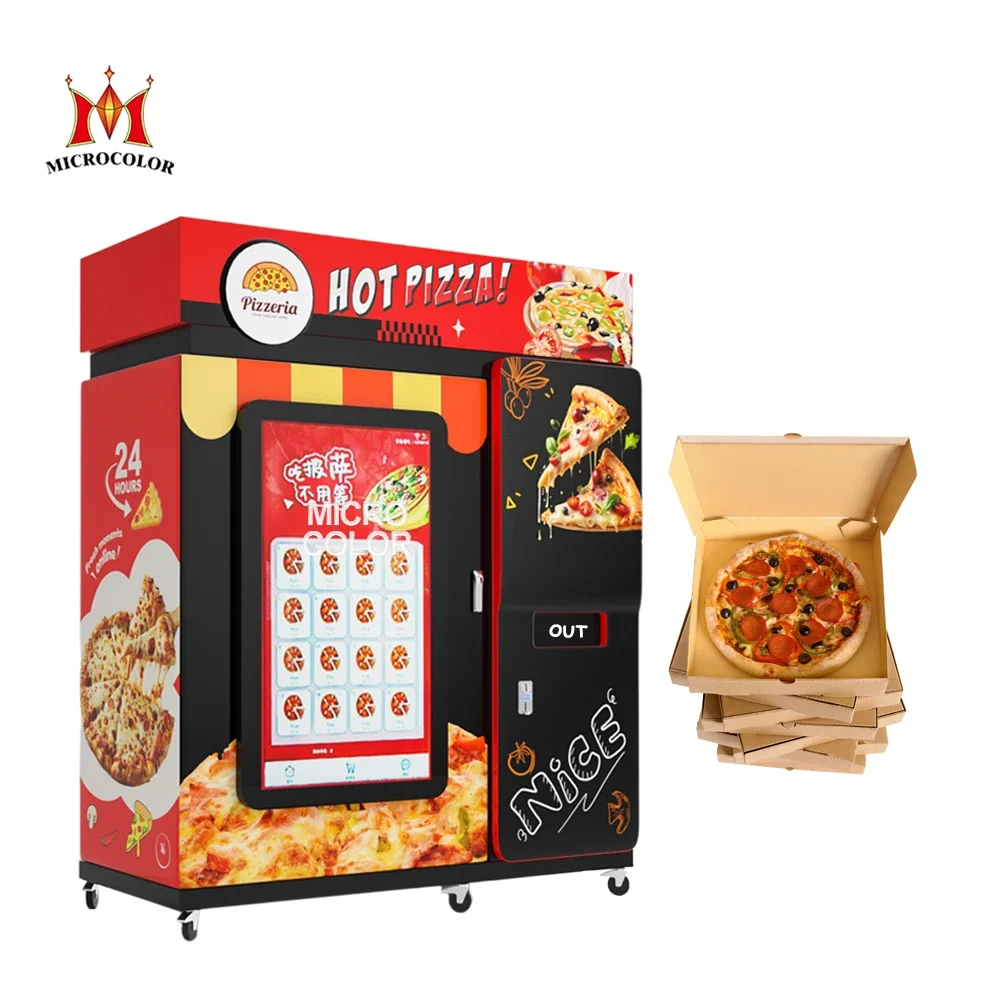 

YG Customized Smart Pizza Vending Machine Fully Automatic Bulk Fresh Fast Food Pizza Machine Self-service Purchase Pizza Vending