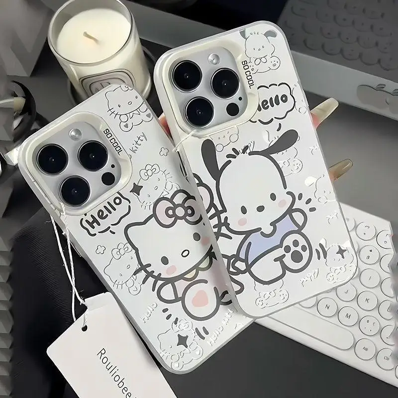 Sanrio Hello Kitty Couple Case for VIVO Y22S Y17S Y22 Y21 2021 Y21S Y33S Y27 Y16 Y20 Y15A Y15S Y01 V29 V23 V25 V27E V23E Cover