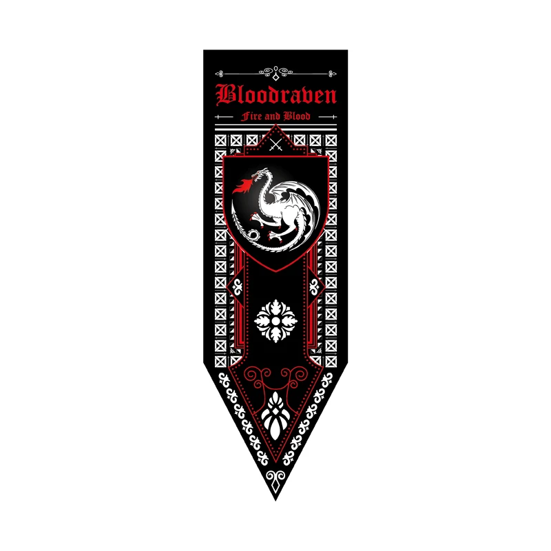 Hippocampus Banners Home Decor Bloodraven Blackfyre Dragon Wolf Bittersteel Living Room Flags Decoration Decorative Garden Props