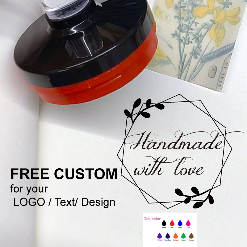 

Штамп на заказ, персонализированный самочернильный логотип, печать для скрапбукинга и штамповки, принадлежности для рукоделия, офисные свадебные канцелярские штампы для учителей