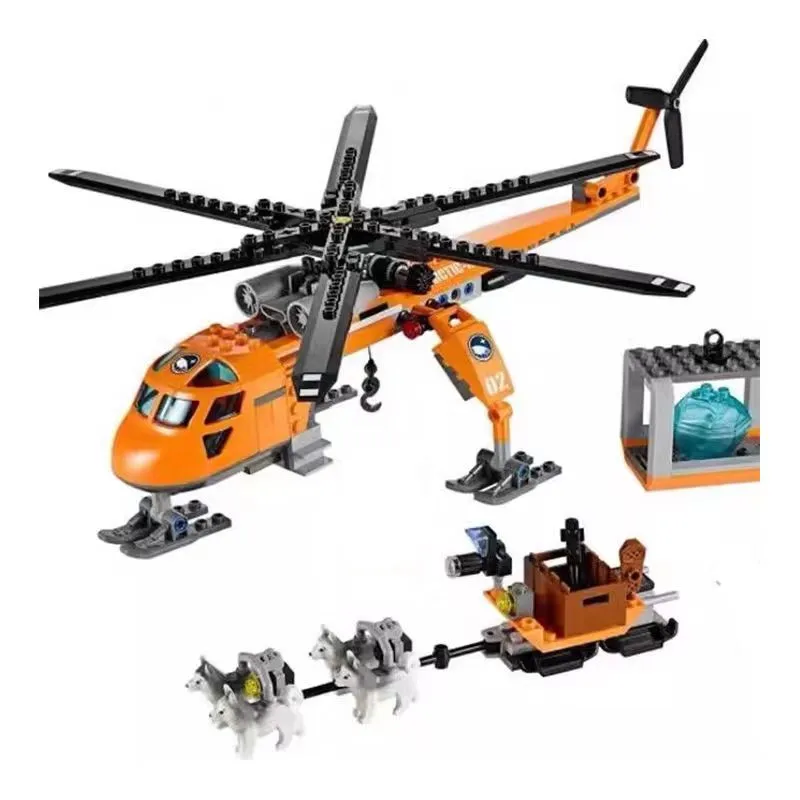 269pcs Bricks Diy Toys Arctic Helicrane Building Blokcs Compatible with 60034 City Toys for Children Christmas Gifts