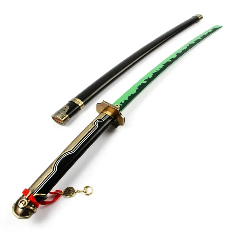 100cm Cosplay Seraph of The End Yuichiro Hyakuya Wooden Sword Model Anime Katana Black Demon Asuramaru Costume Props