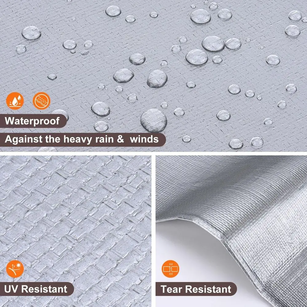 Große 10x20FT robuste wasserdichte Planen mit Ösen, UV-beständigen und verstärkten Kanten für den Außenbereich
