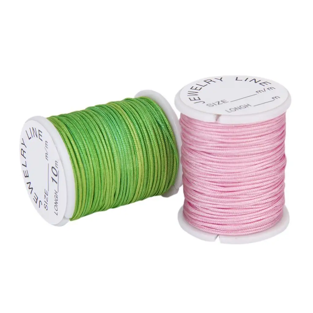 

10 Nylon Cord Chinese Knot Macrame Beading Bracelet String Thread 0.8mm 10M