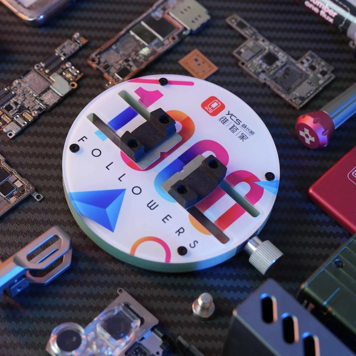 تركيبات YCS-H03Pro مجهر اللوحة الأم حلقة البطلينوس