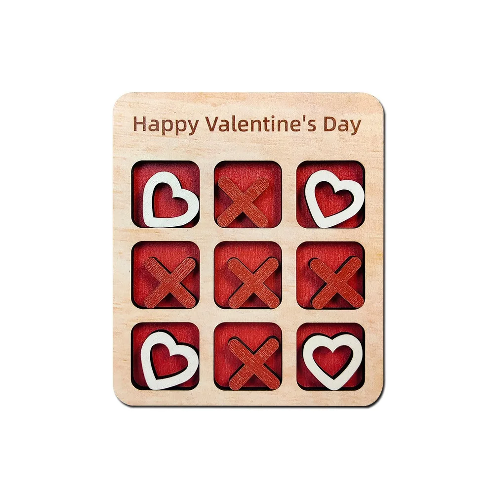 

Educational Romantic Valentine's Day Board Game Mini Love Strategy Love Chess Wooden Wooden Family Game Training Brain