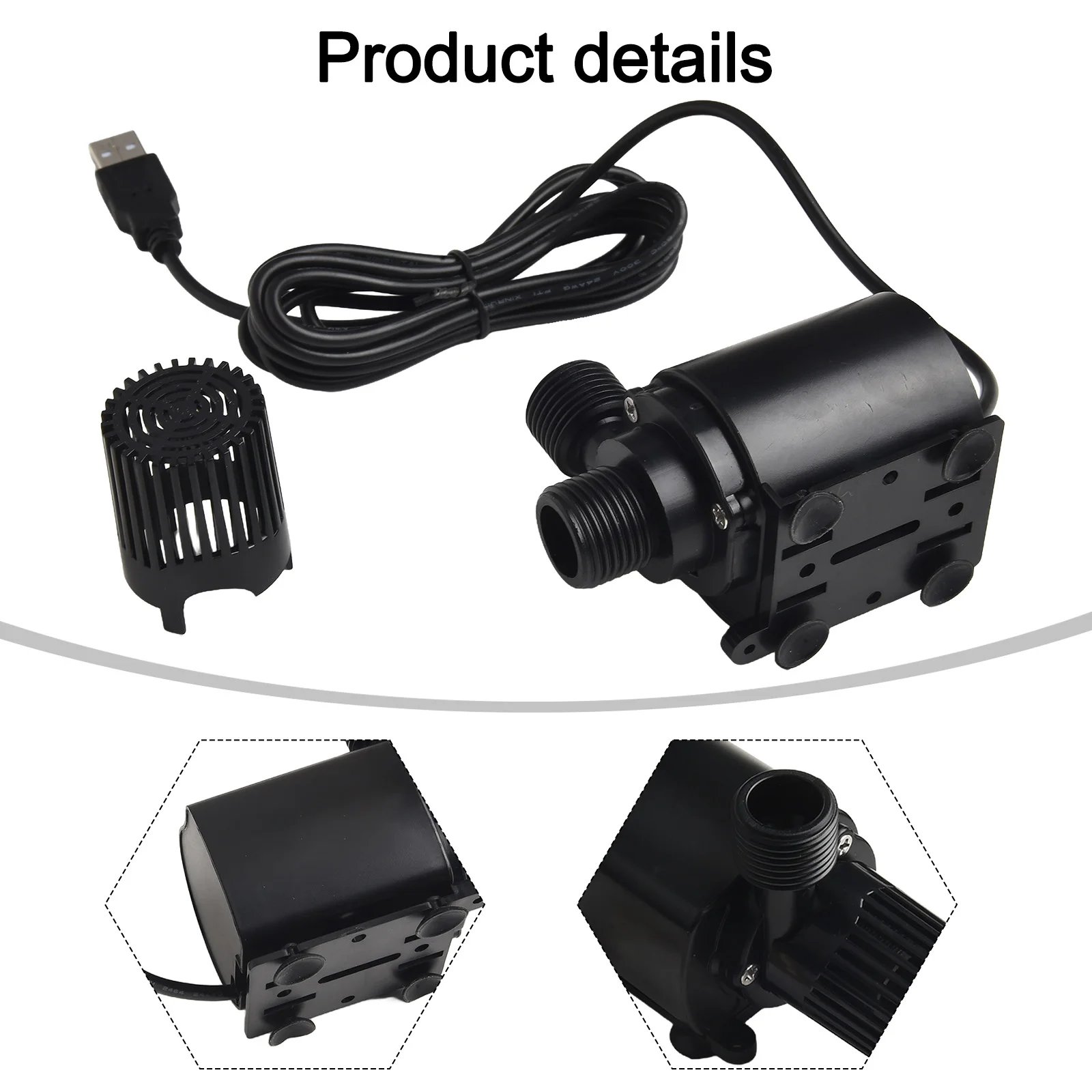 

Погружной насос для фонтанов в помещении, для кемпингов, с расходом 500 л/ч, многофункциональный, для циркуляции воды